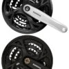 Shimano Altus FC-M371 9-fach 26-36-48 Zähne -Ausgewählte Geschäfte Für Fahrradausrüstung Shimano Kurbelsatz Altus 2015 schwarz silber 3 fach 48 36 26 170mm 175mm E FCM371X866C