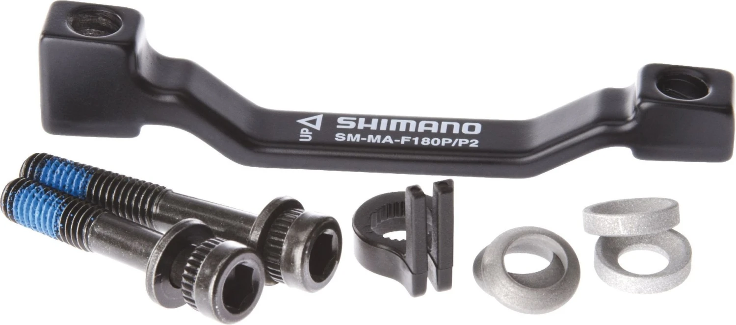 Shimano Adapter VR Postmount Bremse Auf Postmount Befestigung Mit 180mm Scheibe SM-MA-F180P/P 3 Shimano Adapter VR Postmount Bremse Auf Postmount Befestigung Mit 180mm Scheibe SM-MA-F180P/P