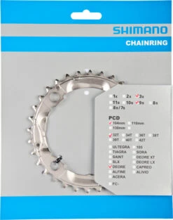 Shimano LX Ab 2005 4-Arm 9-fach 32 Zähne S-Type IG Alu Silber Y-1FU98020