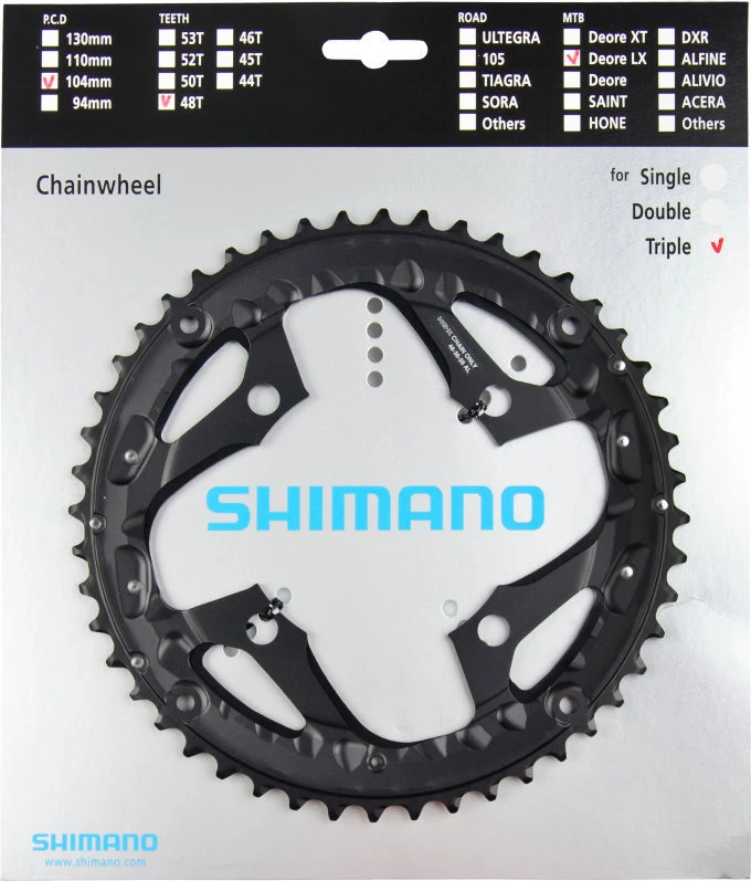 Shimano SLX Ab 2013 4-Arm 10-fach 48 Zähne AL-Type Alu Schwarz Für Ketttenschutzring Y-1N998080 3 Shimano SLX Ab 2013 4-Arm 10-fach 48 Zähne AL-Type Alu Schwarz Für Ketttenschutzring Y-1N998080
